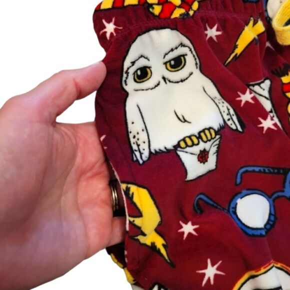 HARRY POTTER PLUSH FLEECE PAJAMA/ LOUNGE BOTTOMS SZ. S - Picture 5 of 5